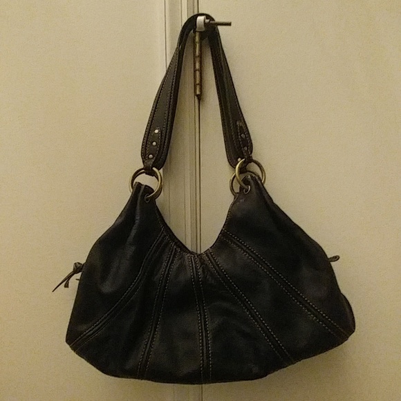 Harold's Black Leather Handbag - Picture 3 of 8